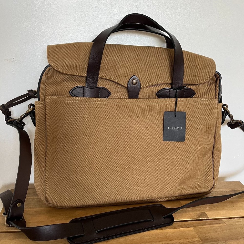 Filson Rugged Twill Original Briefcase Tan